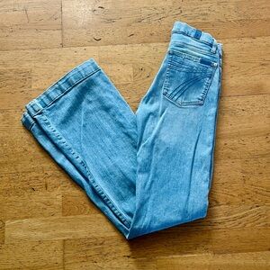 7-For-All-Mankind Buttery-Soft Light Blue Flare Jeans